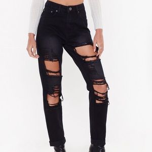 NWOT Nasty Gal ripped jeans